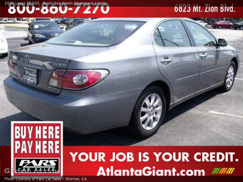 Mystic Sea Green Opalescent / Ivory 2002 Lexus ES 300