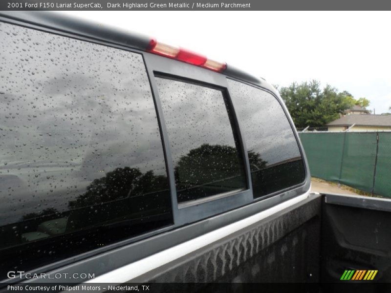Dark Highland Green Metallic / Medium Parchment 2001 Ford F150 Lariat SuperCab