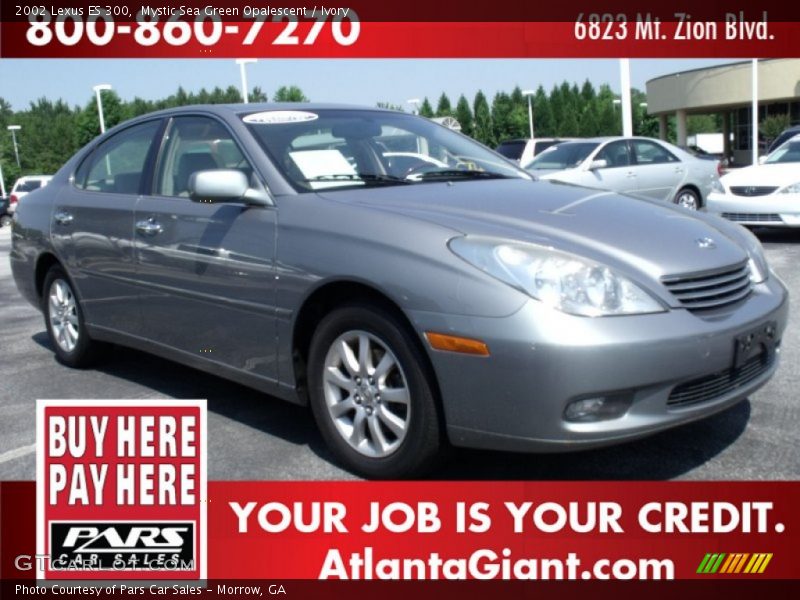 Mystic Sea Green Opalescent / Ivory 2002 Lexus ES 300