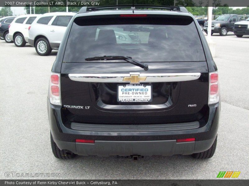 Black / Dark Gray 2007 Chevrolet Equinox LT AWD