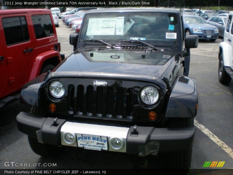 Black / Black/Dark Olive 2011 Jeep Wrangler Unlimited Sahara 70th Anniversary 4x4