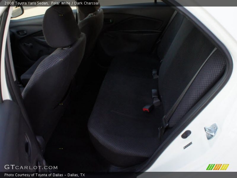 Polar White / Dark Charcoal 2008 Toyota Yaris Sedan