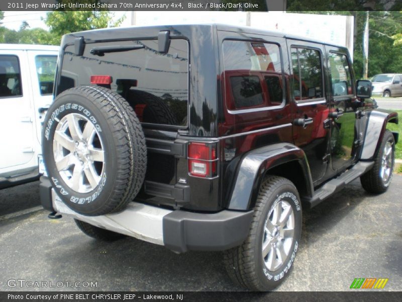 Black / Black/Dark Olive 2011 Jeep Wrangler Unlimited Sahara 70th Anniversary 4x4