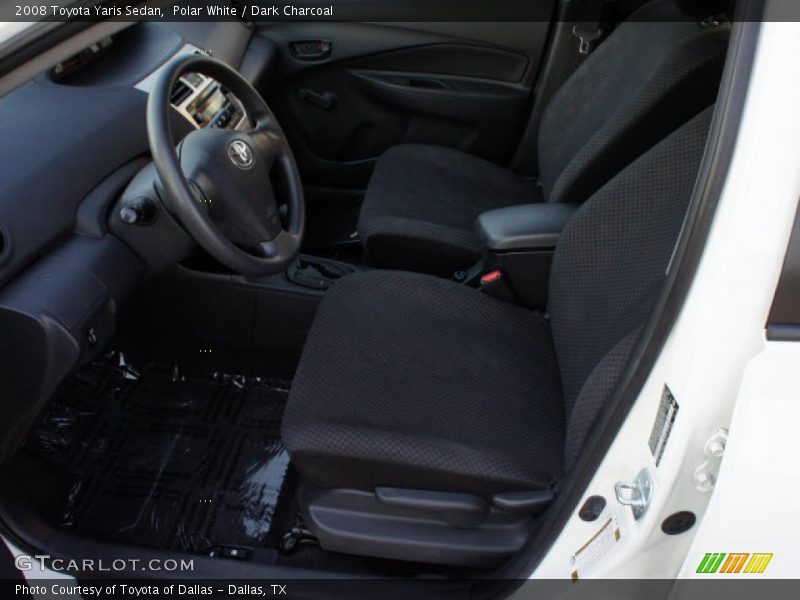 Polar White / Dark Charcoal 2008 Toyota Yaris Sedan