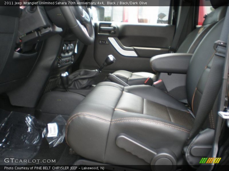 2011 Wrangler Unlimited Sahara 70th Anniversary 4x4 Black/Dark Olive Interior