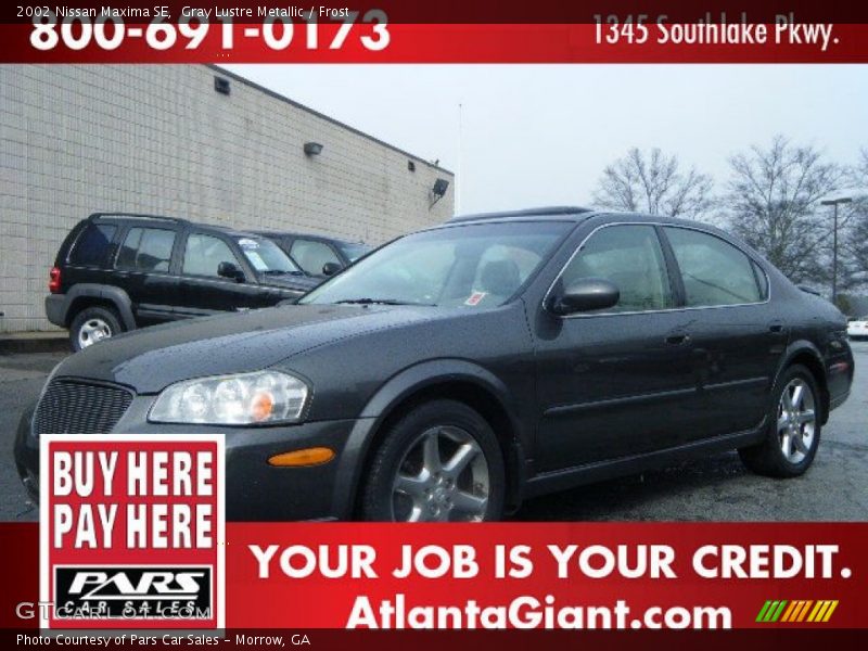 Gray Lustre Metallic / Frost 2002 Nissan Maxima SE