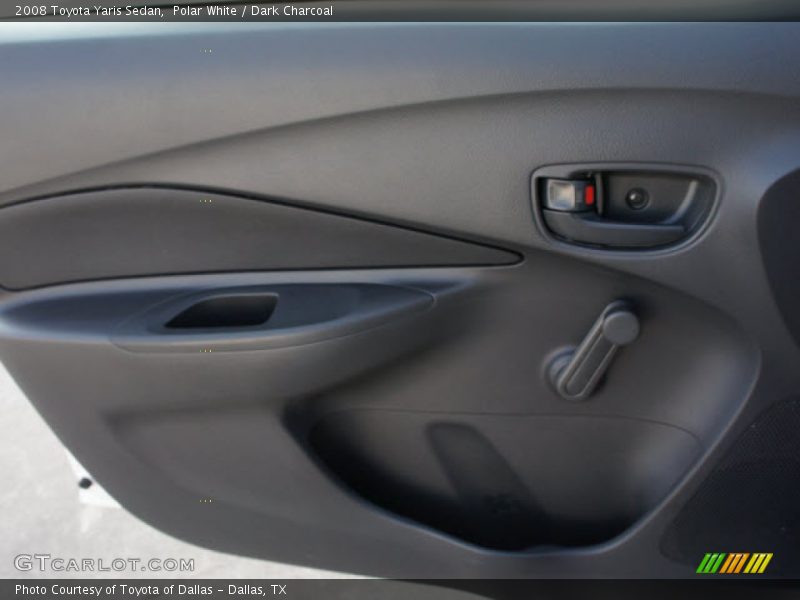 Polar White / Dark Charcoal 2008 Toyota Yaris Sedan