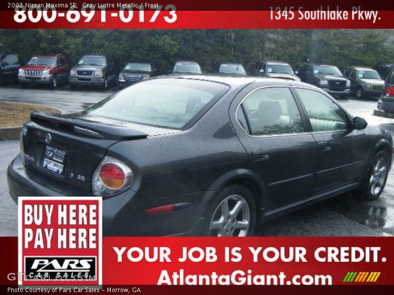 Gray Lustre Metallic / Frost 2002 Nissan Maxima SE