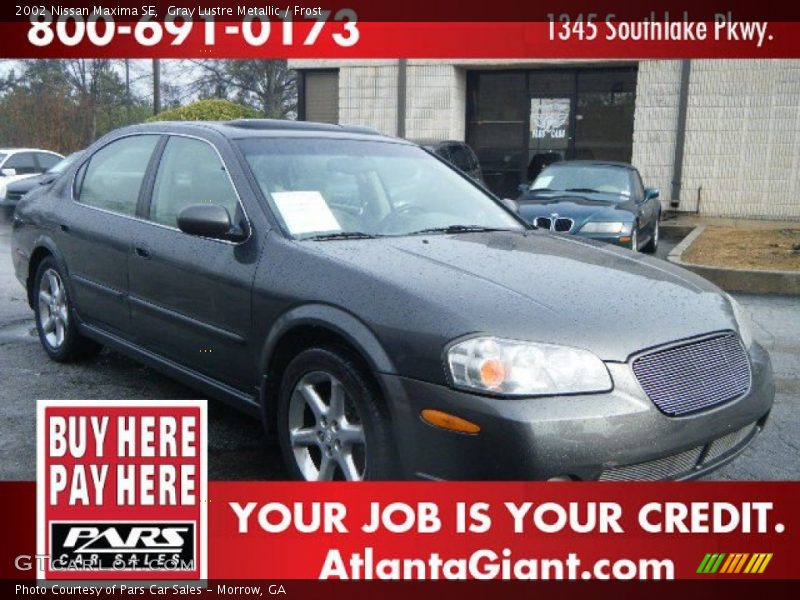 Gray Lustre Metallic / Frost 2002 Nissan Maxima SE