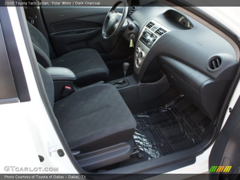 Polar White / Dark Charcoal 2008 Toyota Yaris Sedan