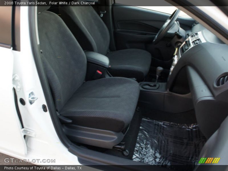 Polar White / Dark Charcoal 2008 Toyota Yaris Sedan