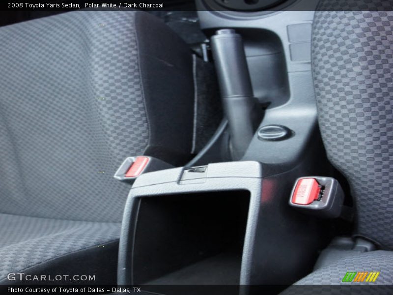Polar White / Dark Charcoal 2008 Toyota Yaris Sedan