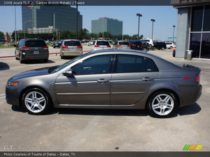 Carbon Bronze Metallic / Taupe 2008 Acura TL 3.2