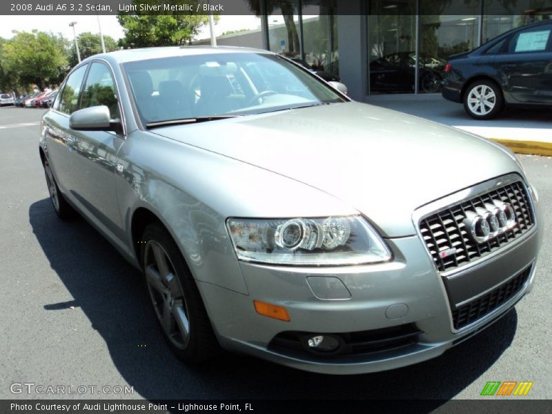 Light Silver Metallic / Black 2008 Audi A6 3.2 Sedan