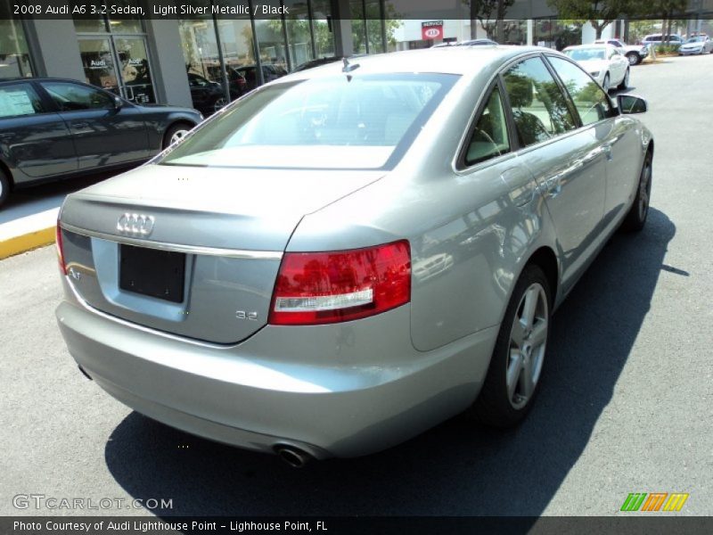 Light Silver Metallic / Black 2008 Audi A6 3.2 Sedan
