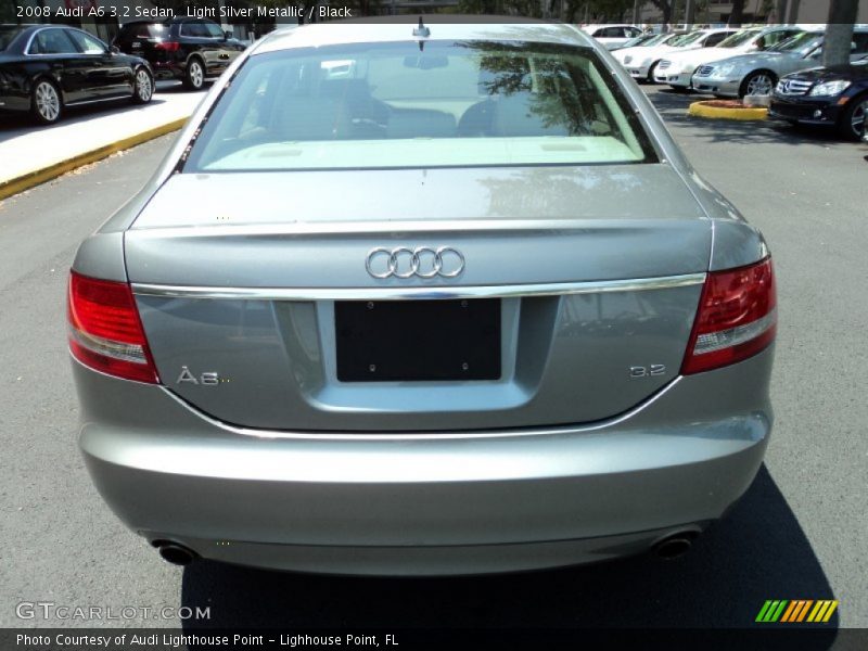 Light Silver Metallic / Black 2008 Audi A6 3.2 Sedan
