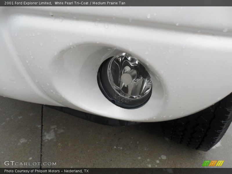 White Pearl Tri-Coat / Medium Prairie Tan 2001 Ford Explorer Limited
