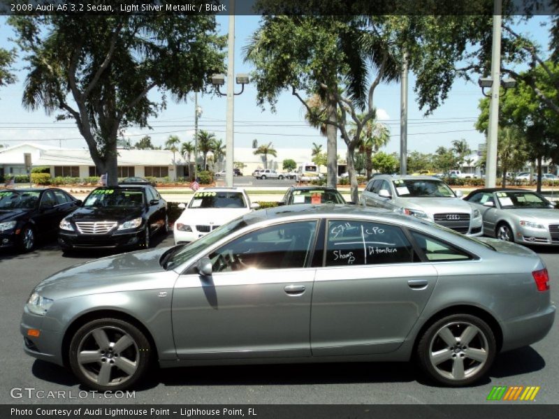 Light Silver Metallic / Black 2008 Audi A6 3.2 Sedan