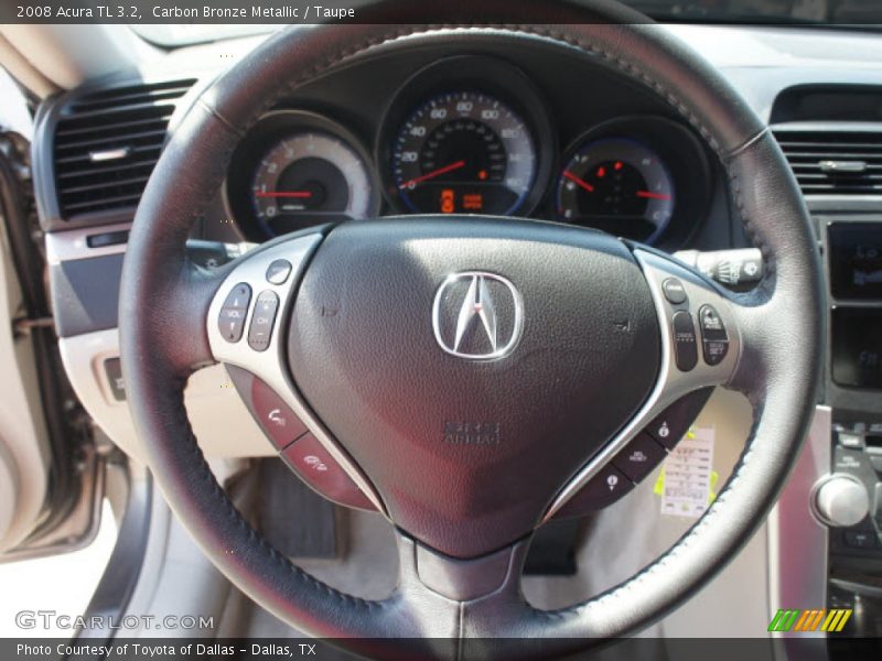 Carbon Bronze Metallic / Taupe 2008 Acura TL 3.2