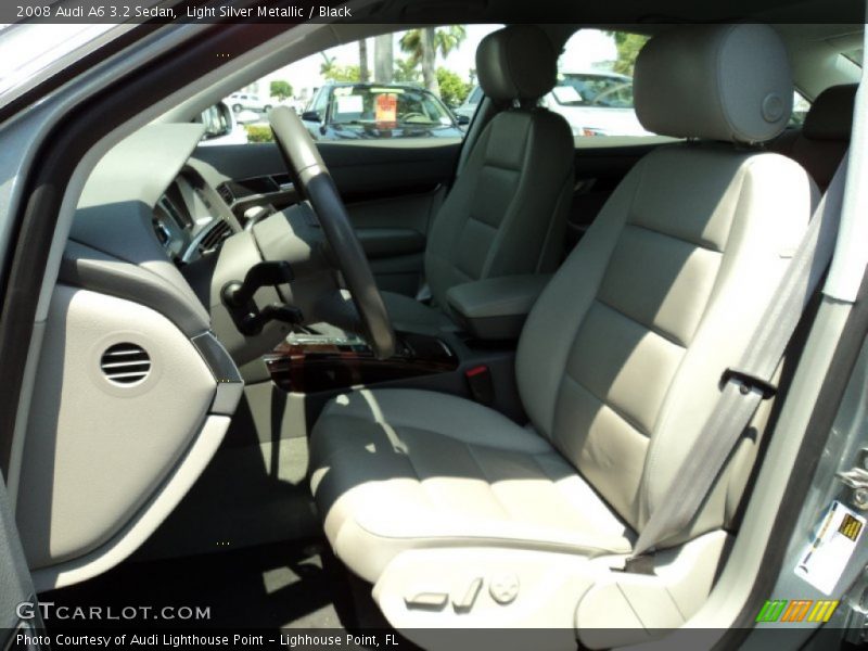 Light Silver Metallic / Black 2008 Audi A6 3.2 Sedan