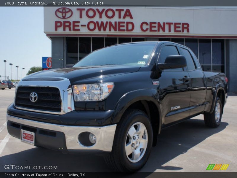 Black / Beige 2008 Toyota Tundra SR5 TRD Double Cab