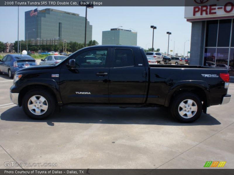 Black / Beige 2008 Toyota Tundra SR5 TRD Double Cab
