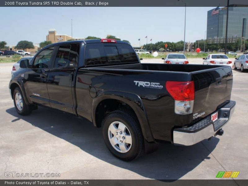 Black / Beige 2008 Toyota Tundra SR5 TRD Double Cab