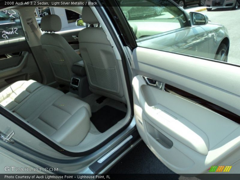 Light Silver Metallic / Black 2008 Audi A6 3.2 Sedan