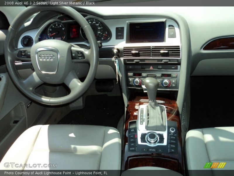 Light Silver Metallic / Black 2008 Audi A6 3.2 Sedan