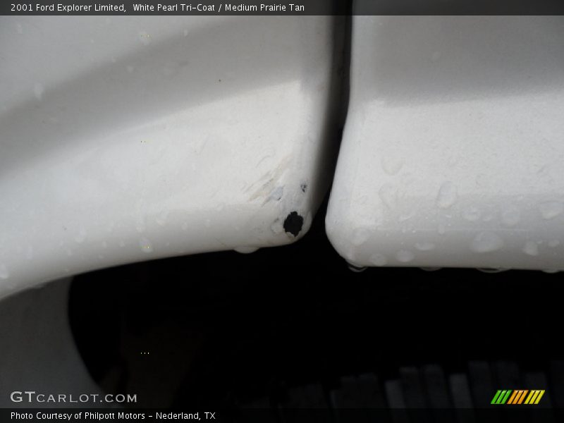 White Pearl Tri-Coat / Medium Prairie Tan 2001 Ford Explorer Limited