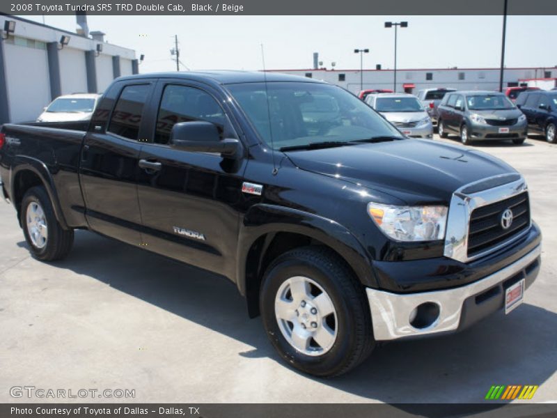 Black / Beige 2008 Toyota Tundra SR5 TRD Double Cab