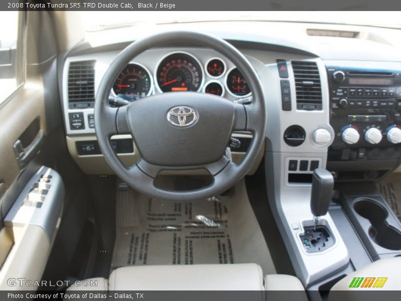 Black / Beige 2008 Toyota Tundra SR5 TRD Double Cab