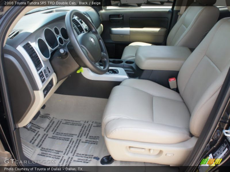 Black / Beige 2008 Toyota Tundra SR5 TRD Double Cab