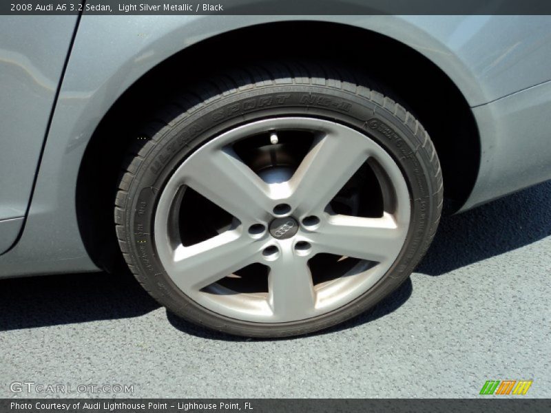 Light Silver Metallic / Black 2008 Audi A6 3.2 Sedan