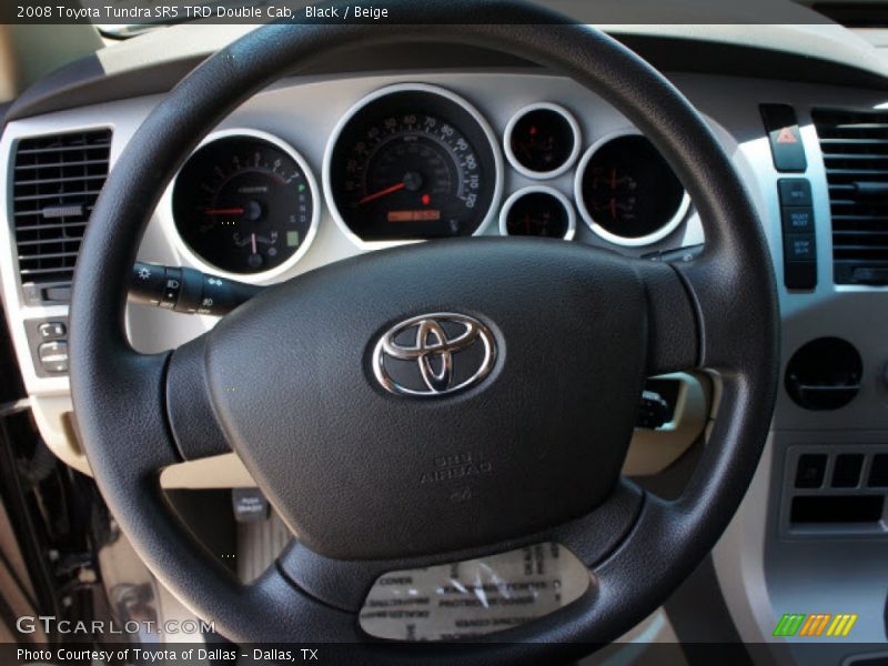 Black / Beige 2008 Toyota Tundra SR5 TRD Double Cab