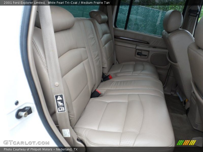 White Pearl Tri-Coat / Medium Prairie Tan 2001 Ford Explorer Limited