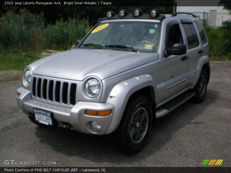 Bright Silver Metallic / Taupe 2003 Jeep Liberty Renegade 4x4