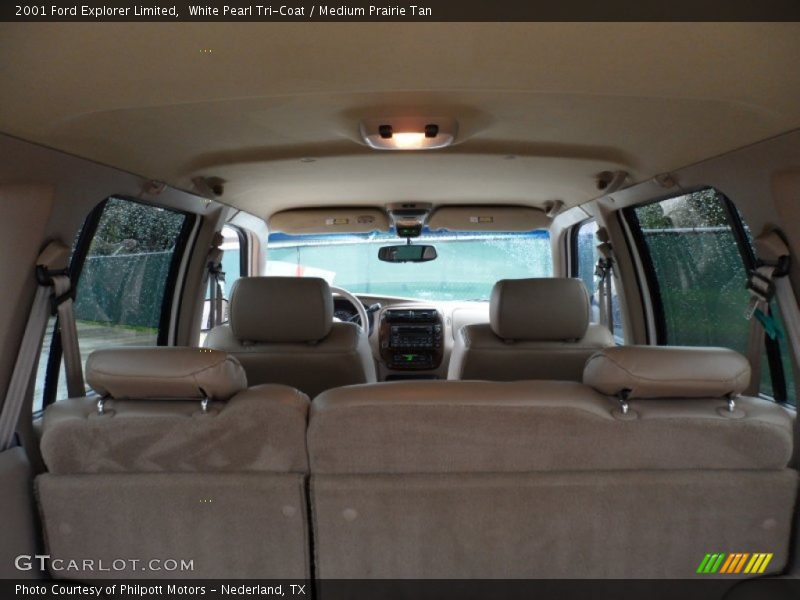 White Pearl Tri-Coat / Medium Prairie Tan 2001 Ford Explorer Limited