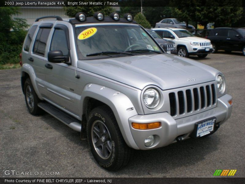 Bright Silver Metallic / Taupe 2003 Jeep Liberty Renegade 4x4