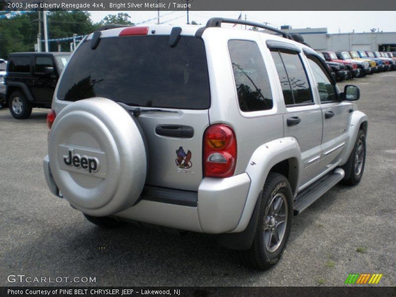 Bright Silver Metallic / Taupe 2003 Jeep Liberty Renegade 4x4