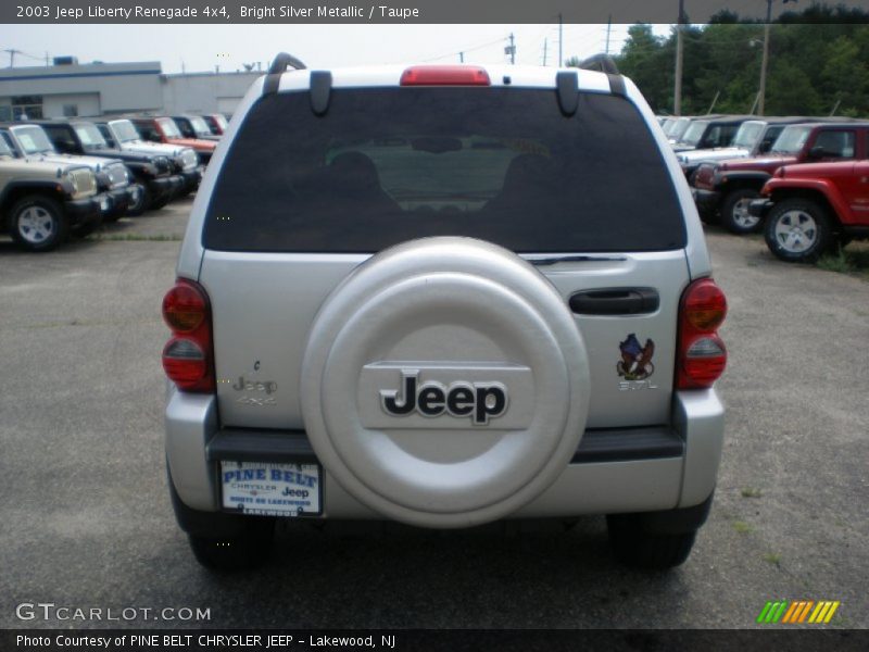 Bright Silver Metallic / Taupe 2003 Jeep Liberty Renegade 4x4