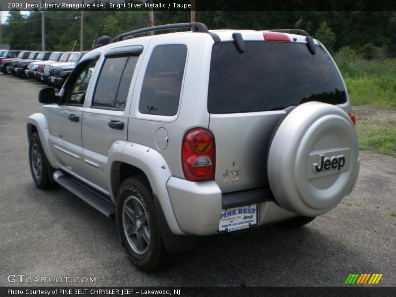 Bright Silver Metallic / Taupe 2003 Jeep Liberty Renegade 4x4
