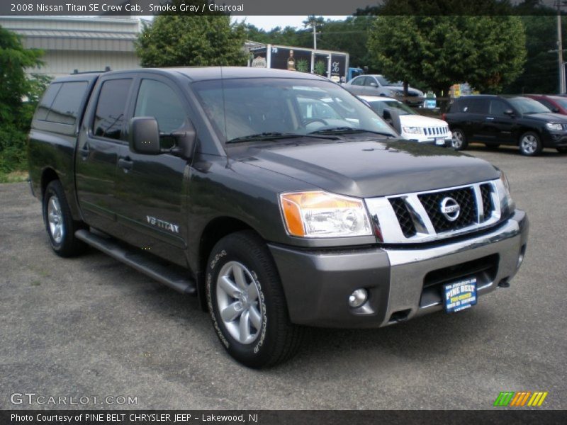 Smoke Gray / Charcoal 2008 Nissan Titan SE Crew Cab