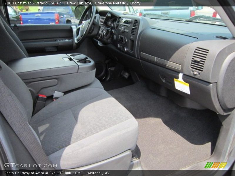 Graystone Metallic / Ebony 2008 Chevrolet Silverado 1500 Z71 Crew Cab 4x4