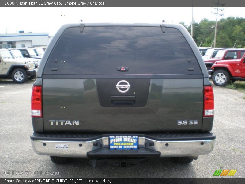Smoke Gray / Charcoal 2008 Nissan Titan SE Crew Cab