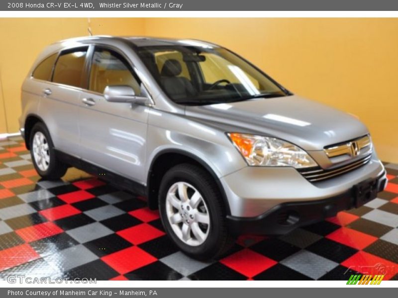 Whistler Silver Metallic / Gray 2008 Honda CR-V EX-L 4WD