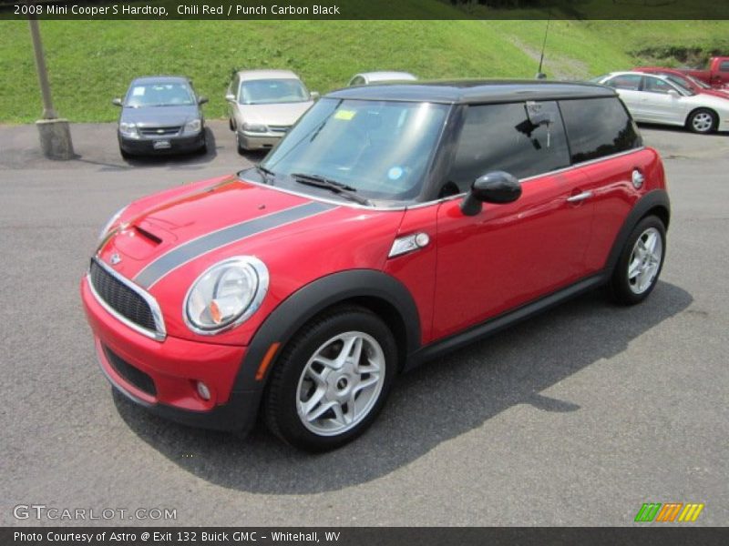 Chili Red / Punch Carbon Black 2008 Mini Cooper S Hardtop