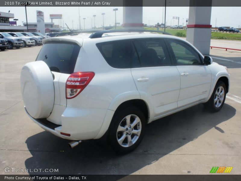 Blizzard White Pearl / Ash Gray 2010 Toyota RAV4 Limited