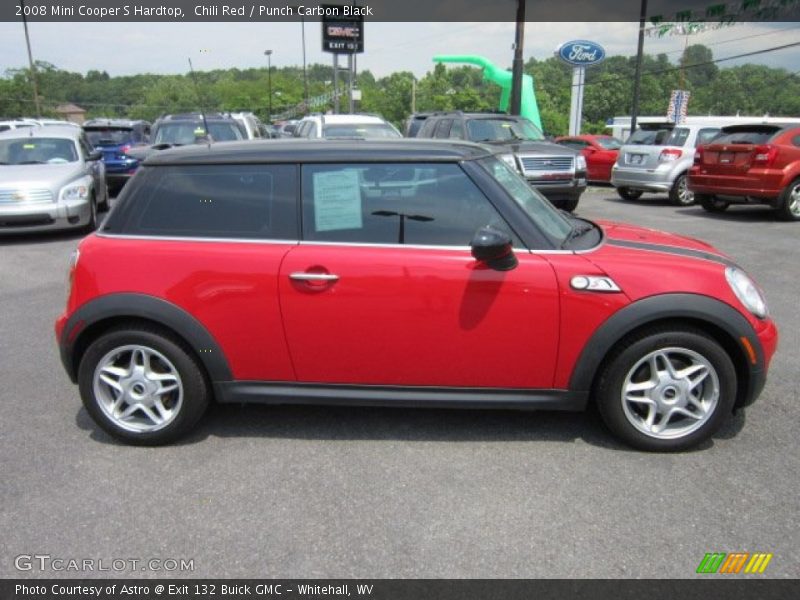 Chili Red / Punch Carbon Black 2008 Mini Cooper S Hardtop
