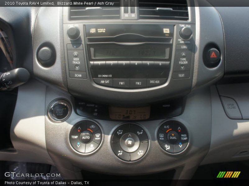 Blizzard White Pearl / Ash Gray 2010 Toyota RAV4 Limited
